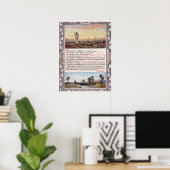 Psalm 23 Vintage Poster (Heimbüro)