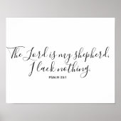 Psalm 23 Wall art Poster (Vorne)