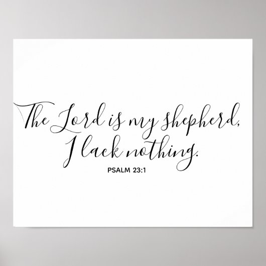 Psalm 23 Wall art Poster (Vorne)