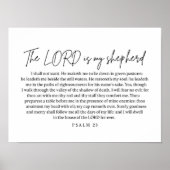 Psalm 23 Wall Art Printable Bible Verse Scripture Poster (Vorne)