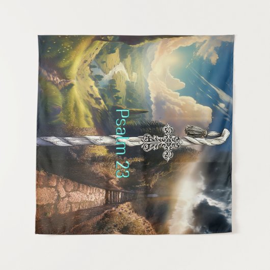 Psalm 23 wandteppich (Vorderseite (Horizontal))