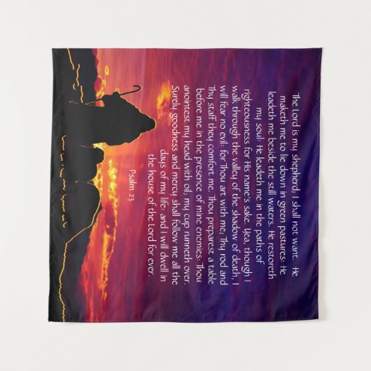 Psalm 23 wandteppich (Vorderseite (Horizontal))