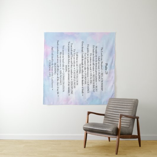 Psalm 23 wandteppich (Beispiel (Horizontal))