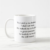 Psalm 23 wässert noch Inspirational Tasse (Links)