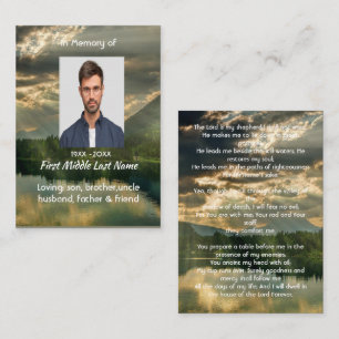 Psalm 23Schrift-Gedenk-Andenken Visitenkarte