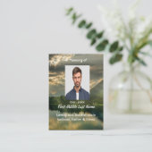 Psalm 23Scripture Memorial Keepsake  Visitenkarte (Stehend Vorderseite)