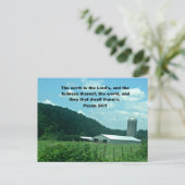Psalm 24:1 postkarte (Stehend Vorderseite)