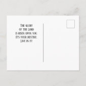 Psalm 24:7-8 Heben Sie Ihre Köpfe hoch, Sie Gatter Postkarte (Rückseite)