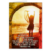 Psalm 24:7-9 King of Glory, Bible Verse Card (Vorne)