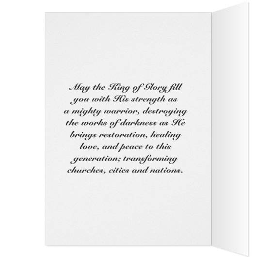 Psalm 24:7 Heben Sie Ihren Kopf, Sie Pforten Karte (Innen (Links))