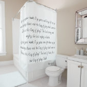 Psalm 24 heben mustert oben König des Duschvorhang (Beispiel)