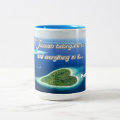 Psalm 24 zweifarbige tasse (Mittel)