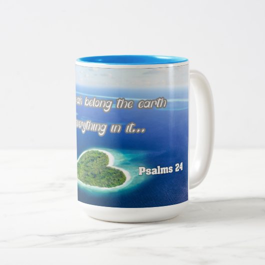 Psalm 24 zweifarbige tasse (VorderseiteRechts)