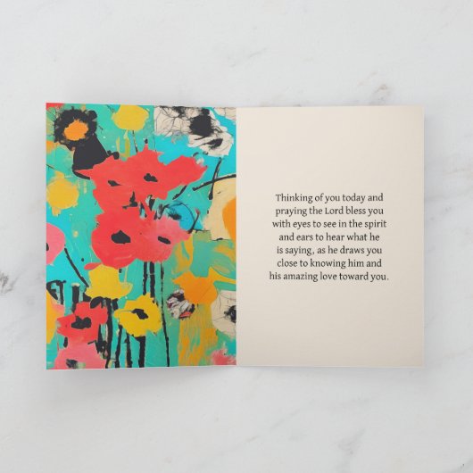 Psalm 25 14 Liebhaber des Verses der Gottes Christ Karte (Innenseite)