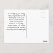 Psalm 25 14 Liebhaber des Verses der Gottes Christ Postkarte (Rückseite)