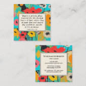 Psalm 25 14 Liebhaber des Verses der Gottes Christ Quadratische Visitenkarte (Vorne/Hinten)