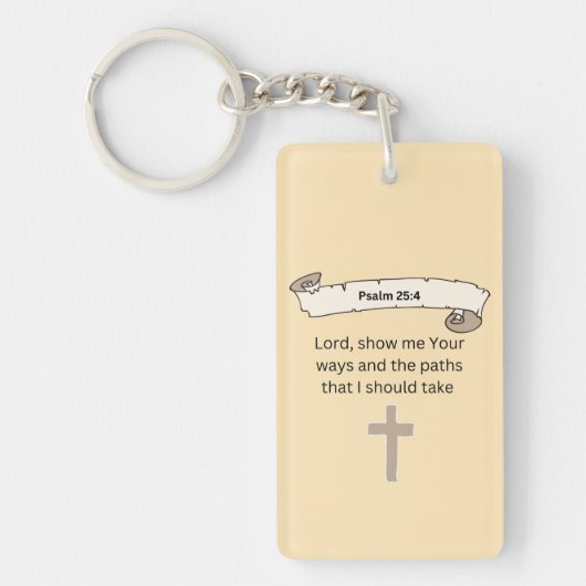 Psalm 25:4 Akryler Schlüsselanhänger (Vorderseite)