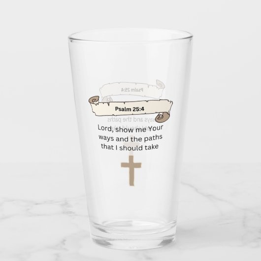 Psalm 25:4 glas (Vorderseite)