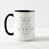 Psalm 25:5 Hope Bibelvers Tasse (Links)