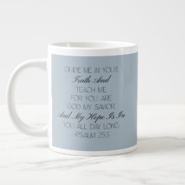 Psalm 25:5 Hope Bible Verse Mug  Jumbo-Tasse