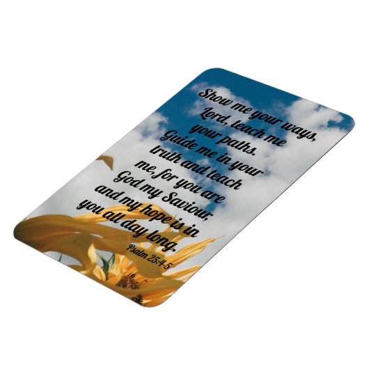 Psalm 25:6-7 magnet (Linke Seite)