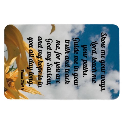 Psalm 25:6-7 magnet (Horizontal)