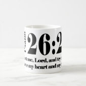 Psalm-26:2 Kaffeetasse (Mittel)