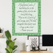 Psalm 27:13-14 Poster (Heimbüro)