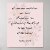 Psalm 27:13, Bibelverse Poster (Vorne)