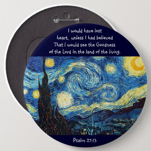 Psalm-27:13 Button (Vorne & Hinten)