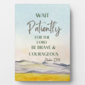 Psalm 27:14 fotoplatte (Vorderseite)