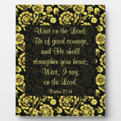 Psalm 27:14 fotoplatte (Vorderseite)