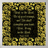 Psalm 27:14 Poster (Vorne)