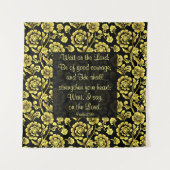 Psalm 27:14 wandteppich (Vorderseite)