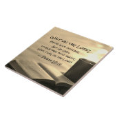 Psalm 27:14 Warten Sie auf den Herrn, Bibelverse Fliese (Seite)