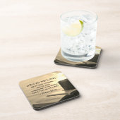 Psalm 27:14 Warten Sie auf den Herrn, Bibelverse Getränkeuntersetzer (Rechte Seite)