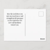 Psalm 27:14 Warten Sie auf den LORD Bibel Verse Oz Postkarte (Rückseite)