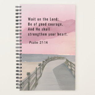 Psalm 27:14 Warten Sie auf den Lord Bible Verse Oz Planer