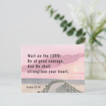 Psalm 27:14 Warten Sie auf den Lord Bible Verse Oz