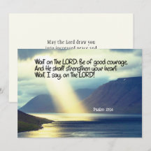 Psalm 27:14 Warten Sie auf der LORD Bible Verse Fl