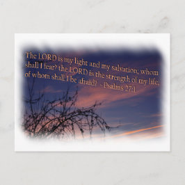 Psalm 27:1 am Morgengrauen Postkarte