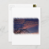 Psalm 27:1 am Morgengrauen Postkarte (Vorne/Hinten)