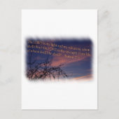 Psalm 27:1 am Morgengrauen Postkarte (Vorderseite)