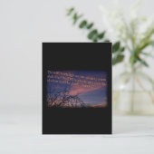 Psalm 27:1 bei Morgengrauen Postkarte (Stehend Vorderseite)