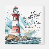 Psalm 27:1 Bibel LORD ist mein Licht und meine Erl Magnet (Vorne)