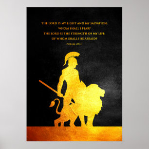 Psalm 27:1 Bible Verse Poster