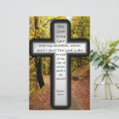 Psalm-27:1 Briefpapier (Stehend Vorderseite)