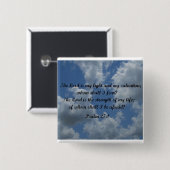 Psalm 27:1 button (Vorne & Hinten)