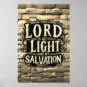 Psalm 27:1 Christliches Poster (Vorne)