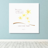 Psalm 27:1 Der Herr ist mein Licht und meine Erret Leinwanddruck (Insitu (Holzboden))